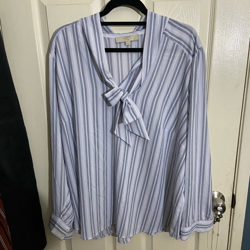 LOFT SELF TIE TOP